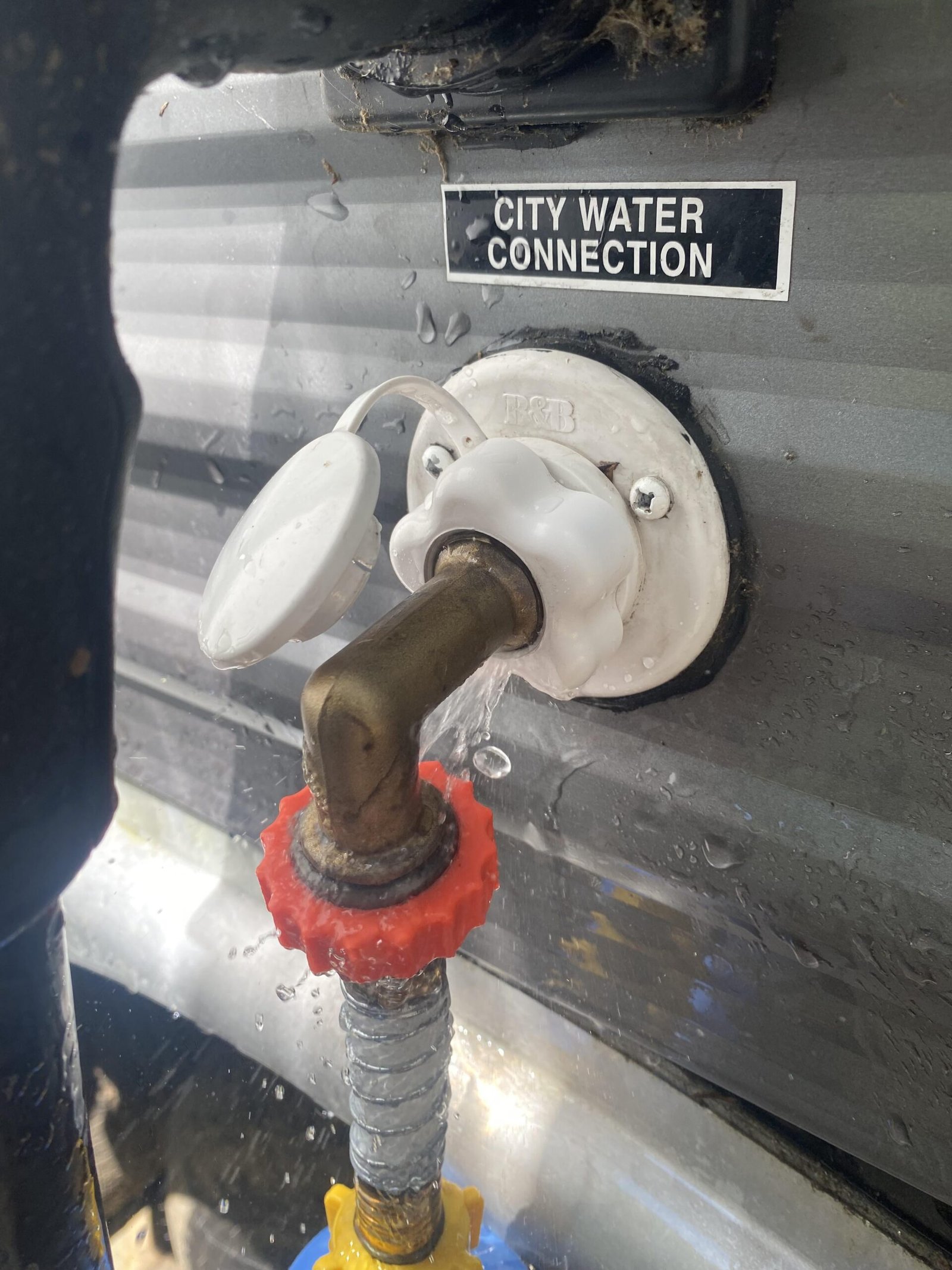 City Water Connection Rv Leaking